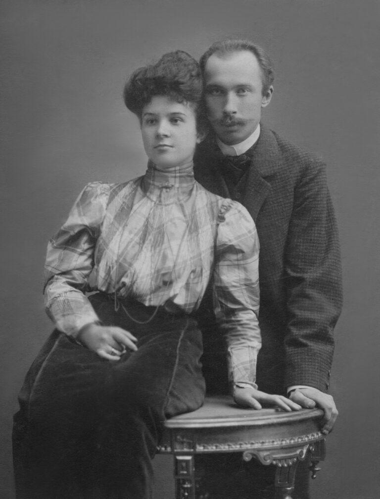 Jan Wiktor Newelski z żoną Leontyną z Omelińskich